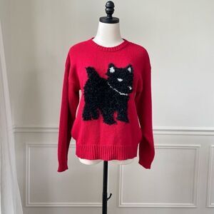 Vintage 80s 90s Boundary Waters Dog Sweater S